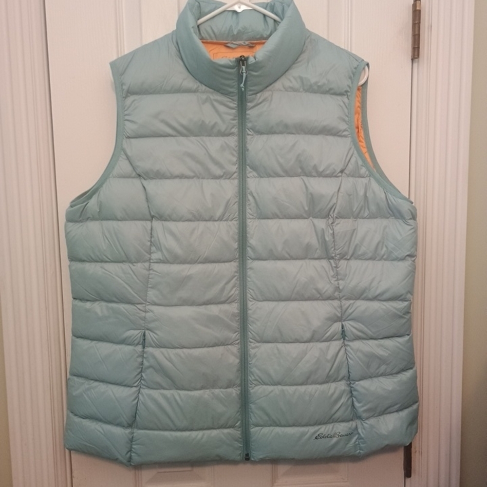 Eddie Bauer Women's Light Blue Puffer Vest
